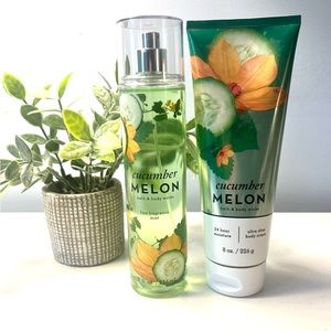 NWT, Cucumber Melon Set from Bath & Body Works
